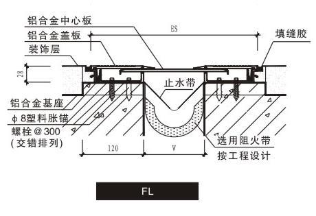 地面變形縫fl型_產品展示_變形縫,變形縫廠家-常熟市志德伸縮裝置有限